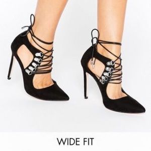 ASOS Wide Fit Lace Up Heels